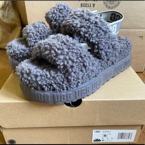 UGG oh fluffita sandel/slippers - grey